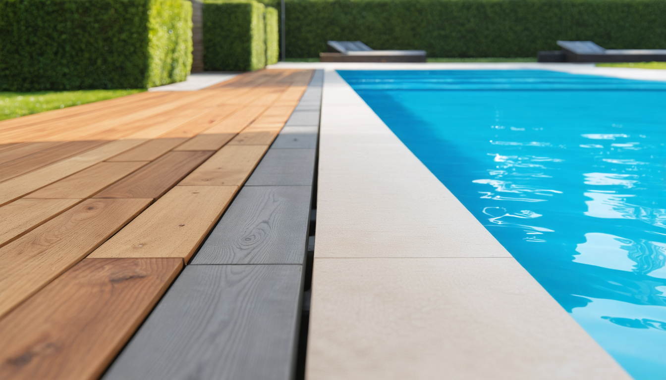 découvrez les avantages et inconvénients du composite et du bois naturel pour le contour de votre piscine afin de faire le meilleur choix selon vos besoins et votre budget.