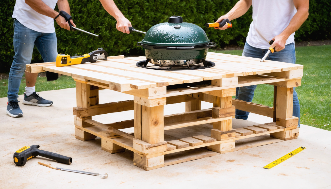 découvrez comment construire une table en bois de palette parfaite pour votre plancha, alliant style et praticité pour vos repas en plein air.