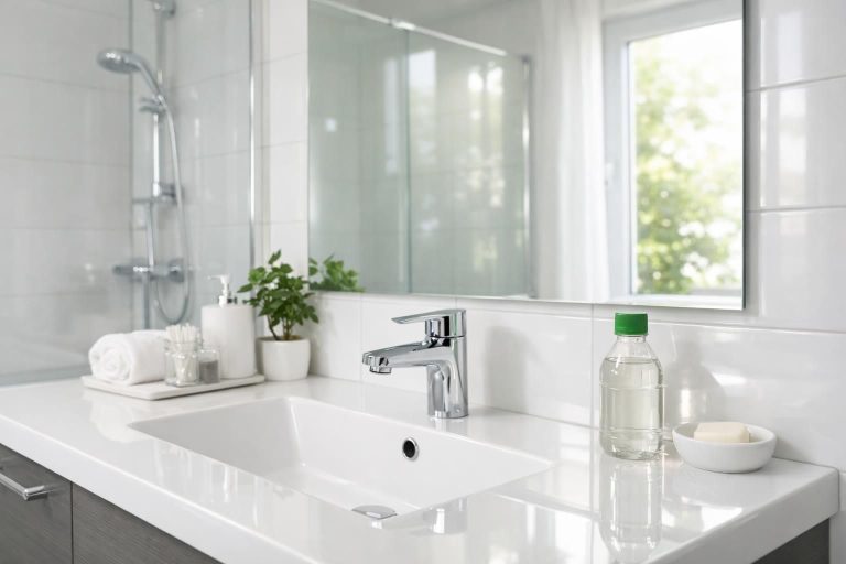 découvrez les astuces efficaces pour utiliser le vinaigre blanc et rendre votre salle de bains propre, brillante et éclatante en un rien de temps.