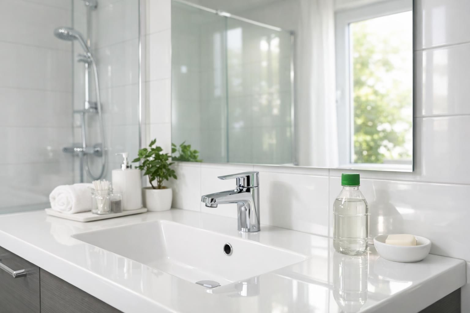 découvrez les astuces efficaces pour utiliser le vinaigre blanc et rendre votre salle de bains propre, brillante et éclatante en un rien de temps.