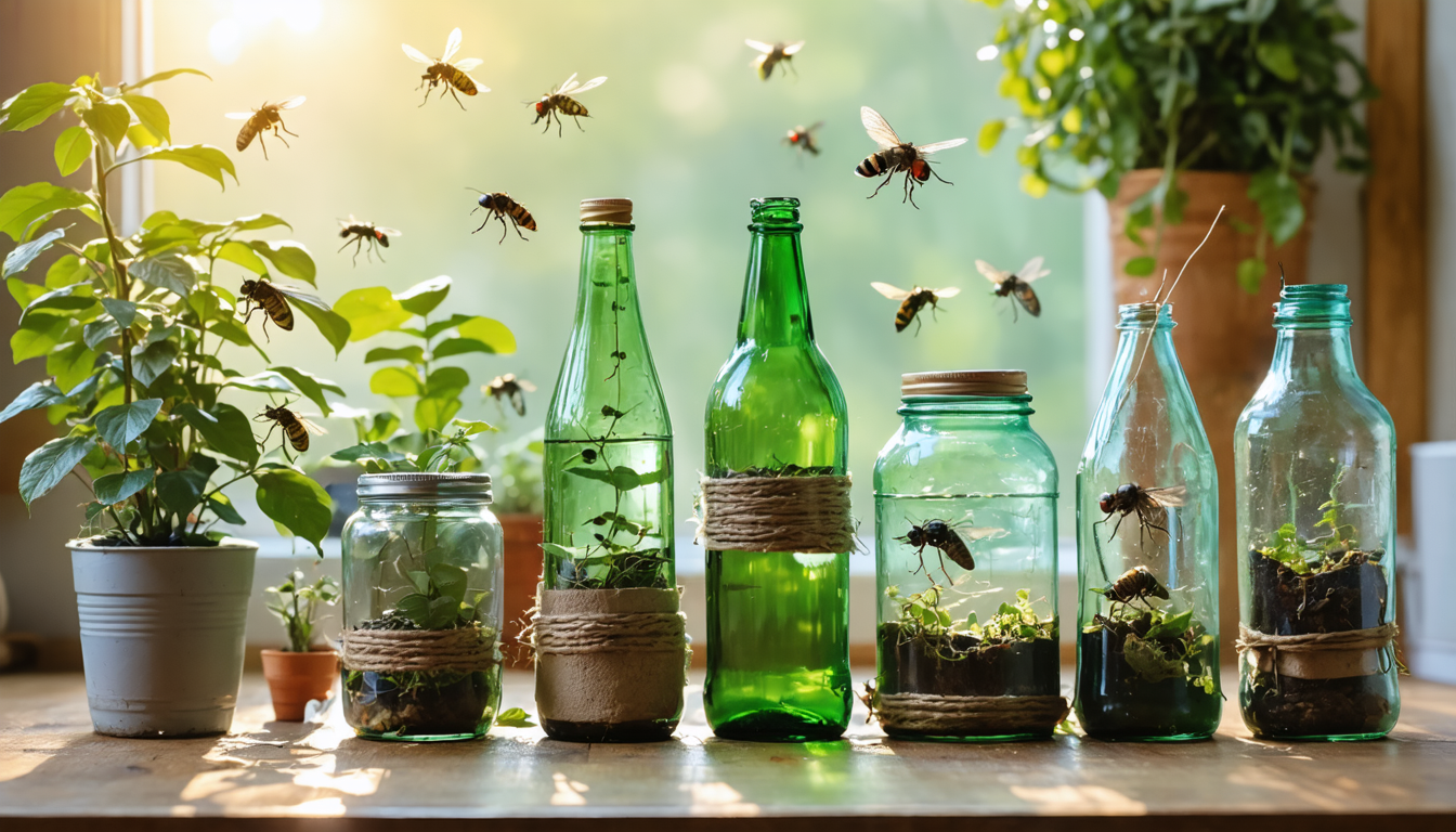 découvrez comment fabriquer facilement des pièges à mouches écologiques à partir d’objets recyclés et assainissez votre intérieur tout en respectant l’environnement !