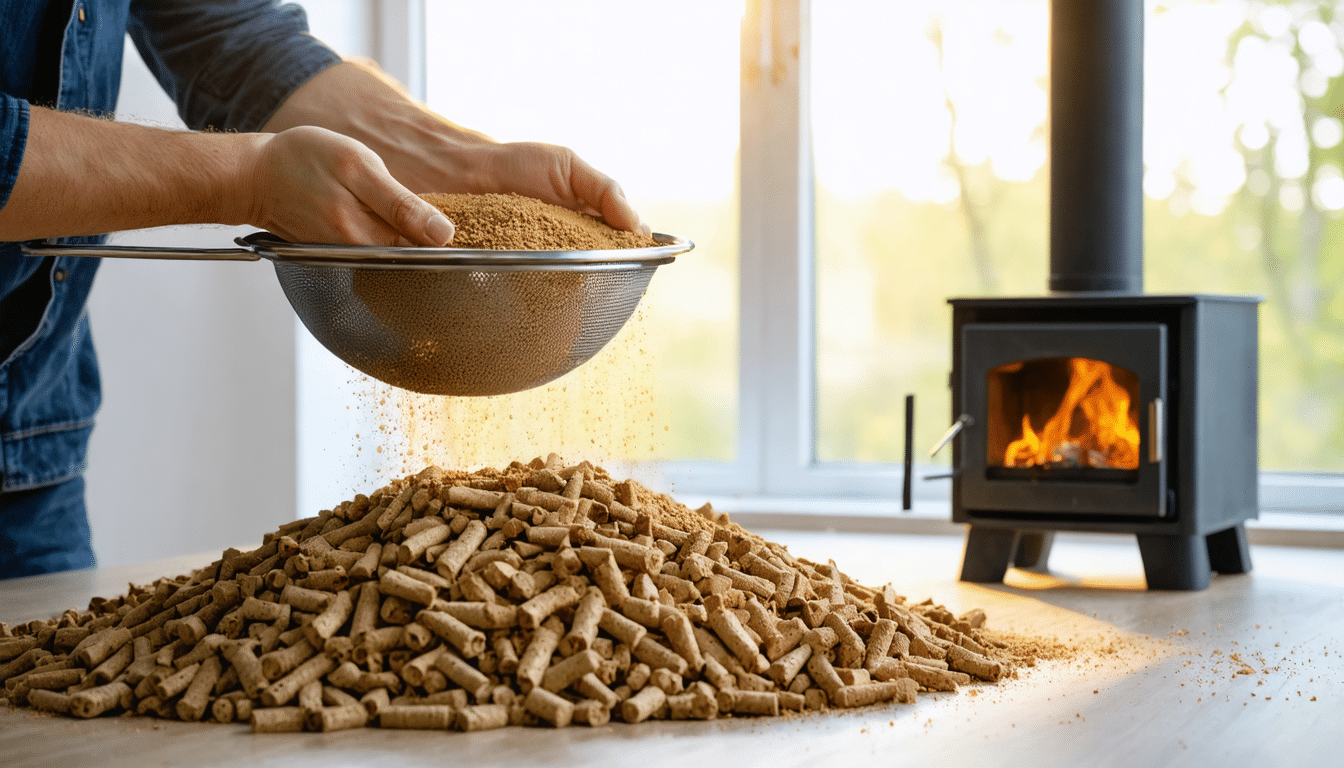 découvrez pourquoi tamiser vos granulés de bois améliore l'efficacité de votre chauffage en éliminant les impuretés et en assurant une combustion optimale.