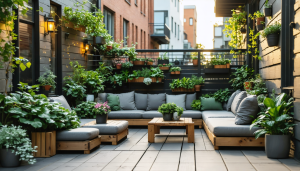découvrez 4 idées inspirantes pour aménager une terrasse verdoyante et créer votre oasis de tranquillité, un espace naturel et relaxant chez vous.