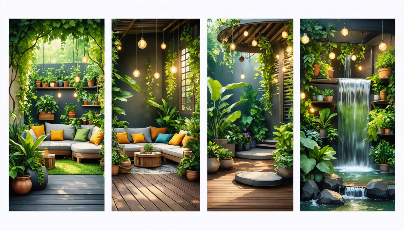 découvrez 4 idées inspirantes pour aménager une terrasse verdoyante et créer votre oasis de tranquillité, un espace de détente en pleine nature chez vous.
